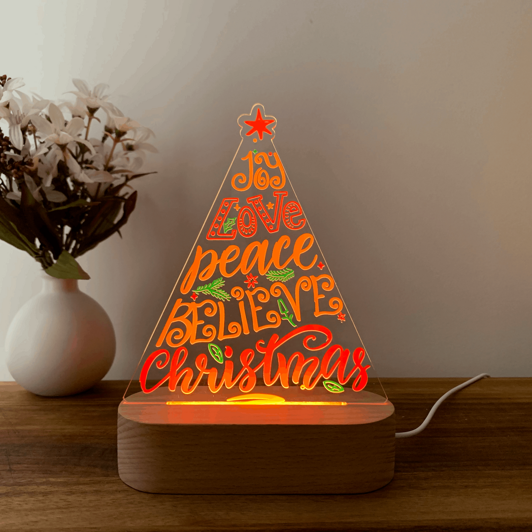 Christmas Tree Night Light with multi colour LED for Christmas Gift  