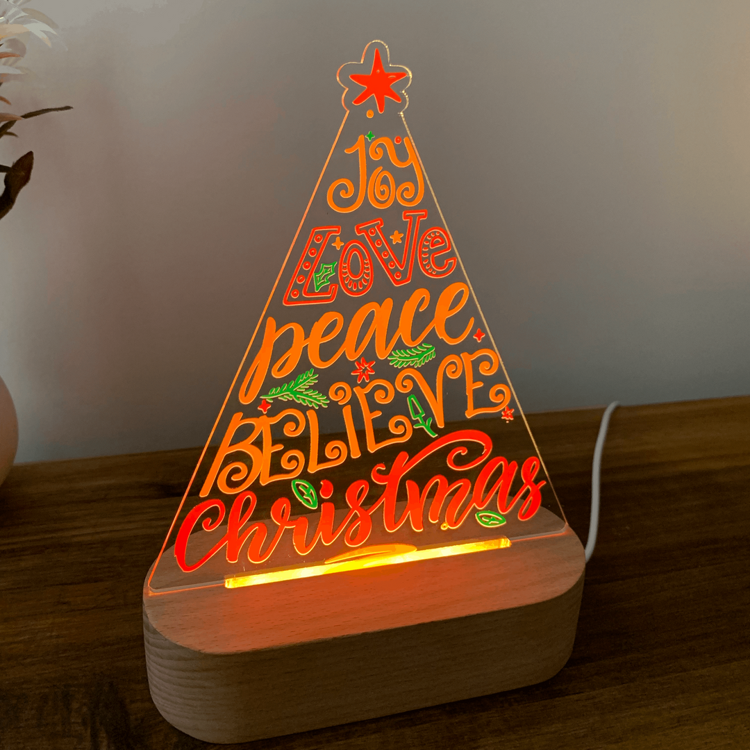 Christmas Tree Night Light with multi colour LED for Christmas Gift  