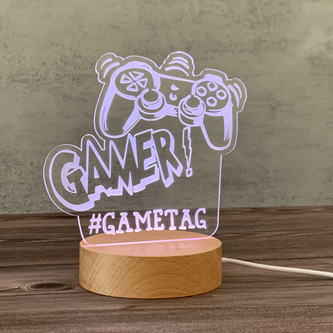 Level Up Your Décor: Your Gametag Lights Up the Room