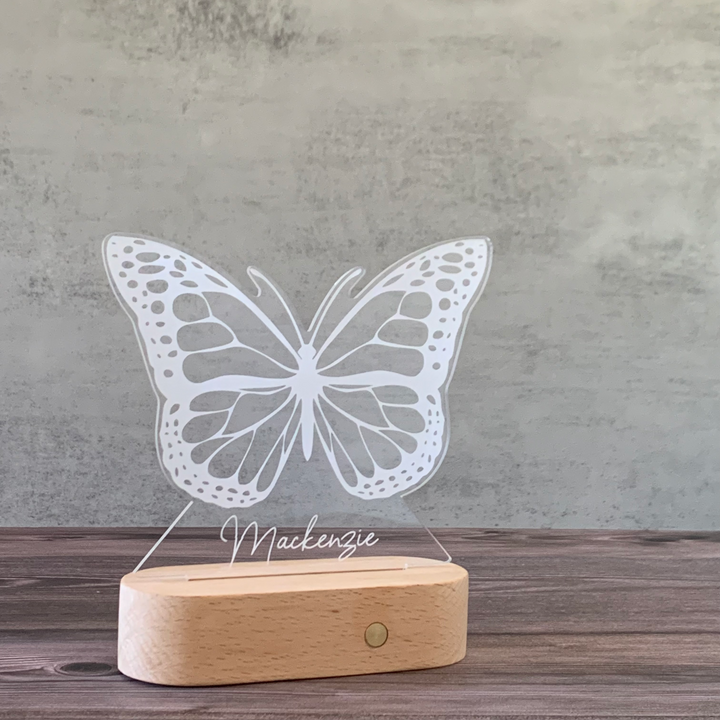 Personalised Gift Night Light - Butterfly